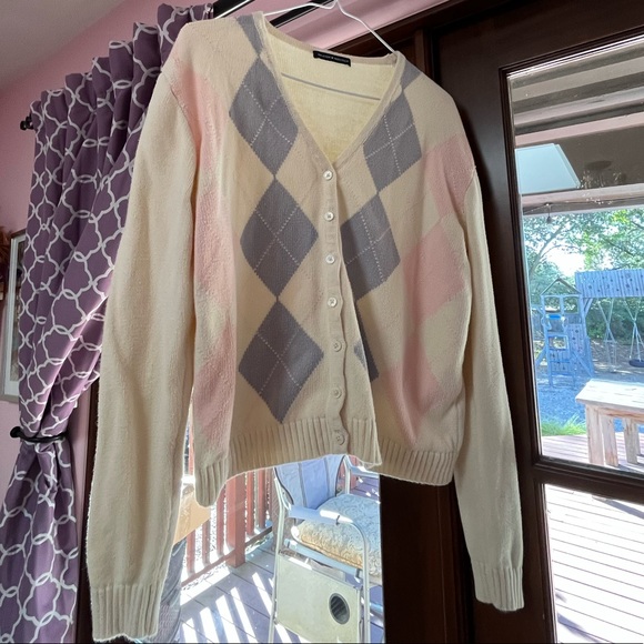 brandy melville savannah argyle sweater - Picture 2 of 3